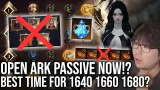 Lost Ark BEST time to open Ark Passive for 1640 1660 1680?!? [DPS Edition]