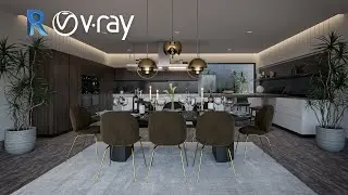 Vray 5 For Revit - Interior Rendering #8 - Kitchen And Dining