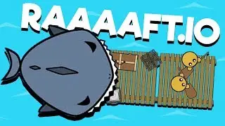 DOOMED BY SHARKS! - Raaaaft.io Game - New io game!