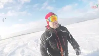 Snowkiting in Kirov 1