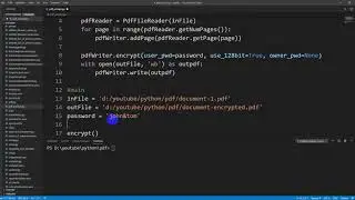 Protect PDF file with password in Python