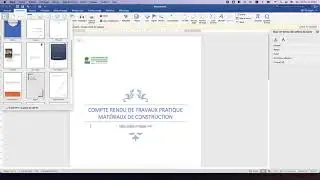 Redaction rapport ou Compte rendu de TP - WORD et EXCEL