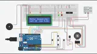 Real Time Speed Control of a DC Motor by Temperature Variation Using LM35 and Arduino ||TinkerCAD