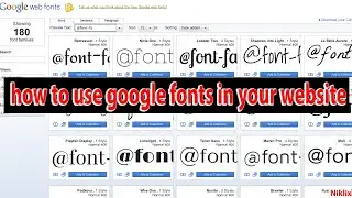 Google fonts on your website | 