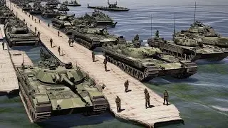 Surprise Ukrainian Missile Strike BLOWN UP Crimean Bridge with Russian Vehicle Convoy - Arma 3