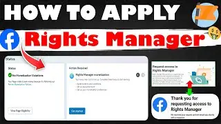 How To Apply For Rights Manager Monetization On Facebook 2024 | Facebook Rights Manager (NEW)