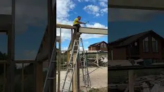 Работаем, а кто то это видит #дача #барнхаус #стройка #ипотека #каркас #барн #мастерская