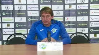 Пресс-конференция. Зенит (Пенза) - Салют (Белгород).22.09.2022. Тренер ФК Зенит