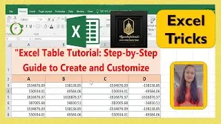 #excel  #tutorial  : How to Create a Table in Excel - Step-by-Step Guide; #Rpandeytutorials