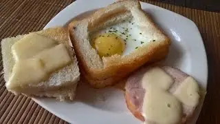 Завтрак -Яйцо в булке/Breakfast-Egg in a bun