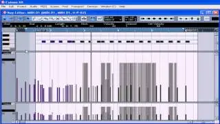 Cubase SX 3 Tutorial - Lesson 16:  Basic MIDI Editing