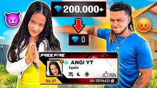 GASTO TODOS LOS DIAMANTES DE MI HERMANO 😱 Angel LLORA!