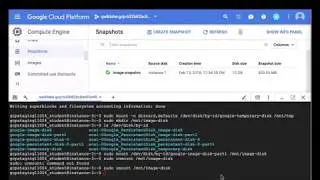 GCP - How to create a Snapshot of a VM  & export it to an Image.