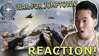Star Citizen The WAR for JUMPTOWN Reaction! | Marine Officer Reacts