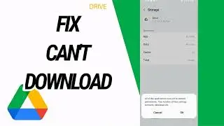 How To Fix And Solve Can't Download On Google Drive