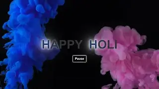 Holi Animation Using HTML CSS and JavaScript