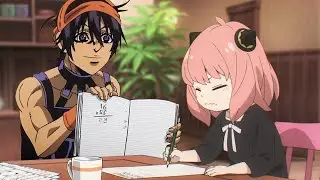 Anya learns Math from Narancia