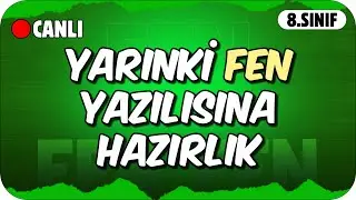 YARINKİ FEN YAZILISINDA ÇIKAR❗ ✍🏻 8. SINIF 