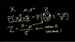 Standardizing a Normal Random Variable