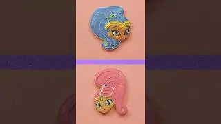 decorate Shimmer and Shine sugar cookies! #shorts