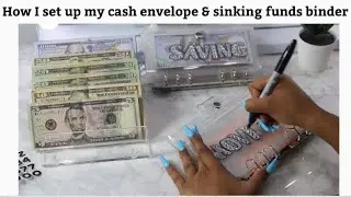 Setting up my new sinking funds binder & envelopes | Cash envelope stuffing | May 2021 |