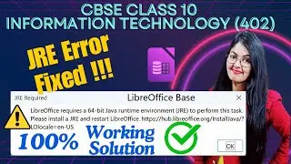 How to Install JRE  in LibreOffice Base | Fix JRE Error | Install JRE in LibreOffice Base