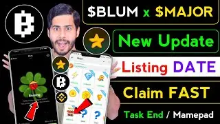Blum New Update 🔥 Major New Update, major airdrop listing date, blum airdrop, major puzzle today