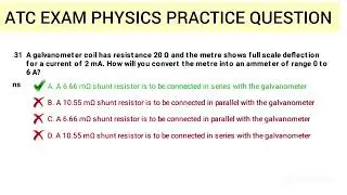 ATC EXAM 2025 PHYSICS Previous year questions for practice| Physics syllabus & formulae