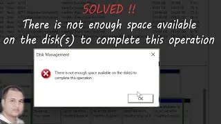 there is not enough space available on the disk to complete this operation_ Easy Solution