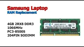 Samsung Laptop RAM Chipset intel : Replacement 4GB 2RX8 DDR3  PC3