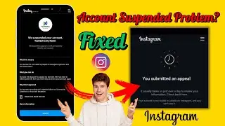 We Suspended Your Account Instagram | FIX Your Suspended Instagram Account NOW!