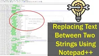 Replacing Text Between Two Strings| Notepad++