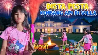 DISTA PESTA KEMBANG API DI VILLA SAMPE MERIAH BANGET😍!! SEMUA JENIS KEMBANG API ADA LOH🤩 #viralvideo