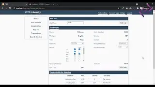 Fees Management System Project in PHP MySQL with Source Code - CodeAstro
