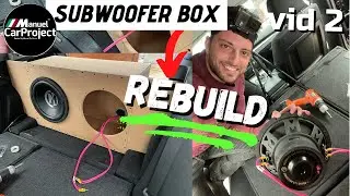 BMW SUBWOOFER BOX REBUILD 🔊  - PARTE 2