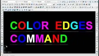How to use color edges command in AutoCAD in urdu