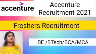 Accenture Recruitment 2021| Freshers job| No Fees| jobs 2021