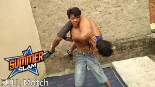 Backyard Wrestling ( WWE AT HOME) CM Punk vs Brock Lesnar