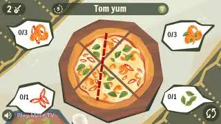 Google Doodle Pizza Game - 3 Start All Levels