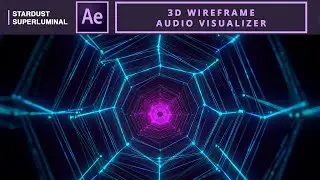 3D Wireframe Audio Visualizer | After Effects #Tutorial