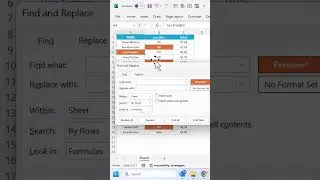 Find and Replace with a Cell Formatting in Excel #exceltips  #exceltricks #shorts  #excelshorts