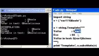 Python string library templates and interpolation