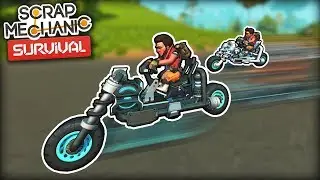 I Built Motorcycles and Started a Biker Club! (Scrap Mechanic Survival Ep.14)