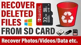 How to Recover Permanently Deleted Photos, Videos, Music, Data, Files etc. from SD Card in Windows