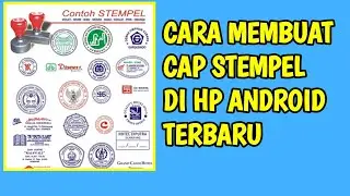 CARA BUAT CAP STEMPEL DI HP ANDROID TERBARU 2023