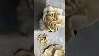 цветы из теста #жизньвдеревне