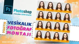 Pratik Vesikalık Fotoğraf Montajı Yapımı - Photoshop Eğitim Dersleri