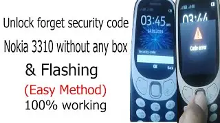 How to UNLOCK Nokia 3310 Security Code | Nokia 3310 ta-1030 Remove Security Code