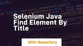 selenium java find element by title