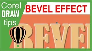 Creating Bevel effects on text in CorelDraw